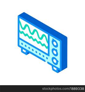 electromagnetic waves checking equipment isometric icon vector. electromagnetic waves checking equipment sign. isolated symbol illustration. electromagnetic waves checking equipment isometric icon vector illustration
