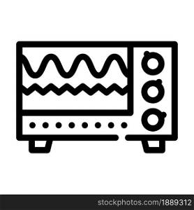 electromagnetic waves checking equipment line icon vector. electromagnetic waves checking equipment sign. isolated contour symbol black illustration. electromagnetic waves checking equipment line icon vector illustration