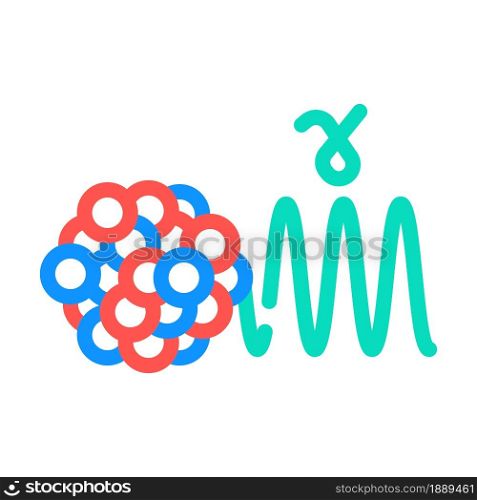 electromagnetic waves color icon vector. electromagnetic waves sign. isolated symbol illustration. electromagnetic waves color icon vector illustration