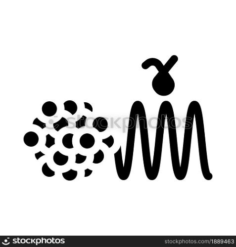 electromagnetic waves glyph icon vector. electromagnetic waves sign. isolated contour symbol black illustration. electromagnetic waves glyph icon vector illustration
