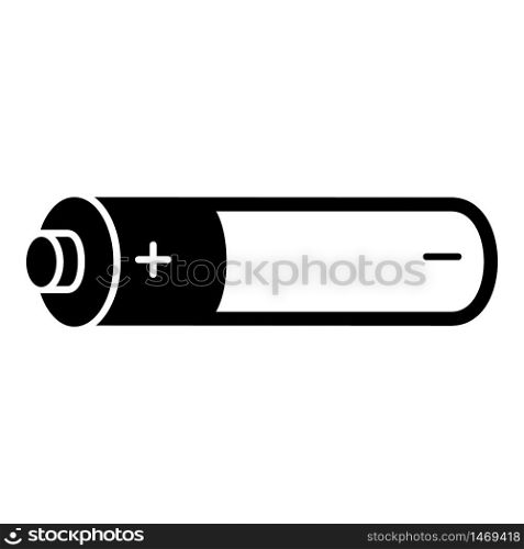 Electronic cigarette battery icon. Simple illustration of electronic cigarette battery vector icon for web design isolated on white background. Electronic cigarette battery icon, simple style