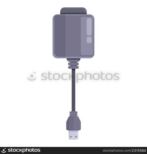 Electronic cigarette cable icon cartoon vector. Vape bottle. Vaper smoke. Electronic cigarette cable icon cartoon vector. Vape bottle