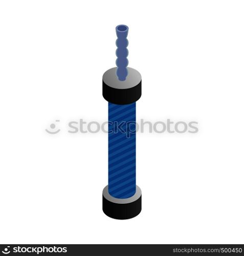 Electronic cigarette cartridge icon in isometric 3d style on a white background. Electronic cigarette cartridge icon