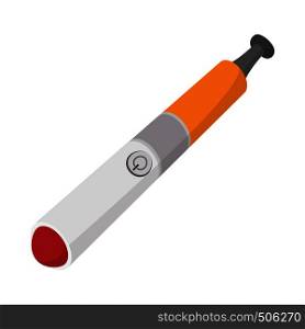 Electronic cigarette icon in cartoon style on a white background. Electronic cigarette icon, cartoon style