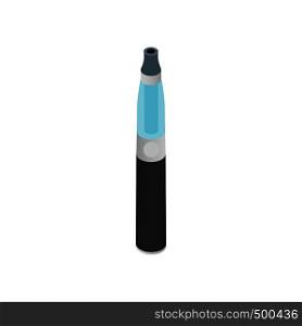 Electronic cigarette icon in isometric 3d style on a white background. Electronic cigarette icon, isometric 3d style