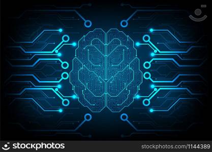 Electronic circuits in the form of the brain.