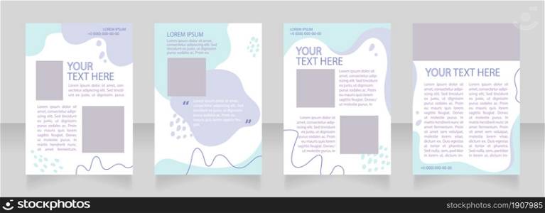 Electronic commerce benefits blank brochure layout design. Online shop. Vertical poster template set with empty copy space for text. Premade corporate reports collection. Editable flyer paper pages. Electronic commerce benefits blank brochure layout design