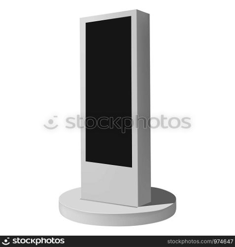 Electronic display mockup. Realistic illustration of electronic display vector mockup for web. Electronic display mockup, realistic style