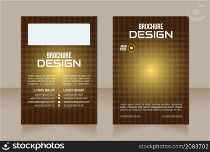 Electronic health records blank brochure design. Template set with copy space for text. Premade corporate reports collection. Editable 2 paper pages. Bebas Neue, Audiowide, Roboto Light fonts used. Electronic health records blank brochure design
