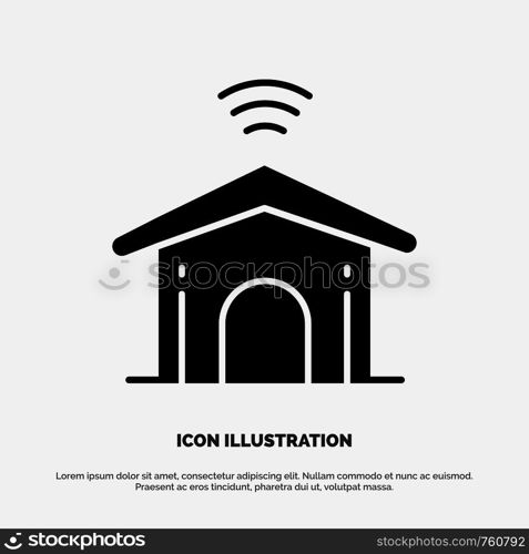 Electronic, Home, Smart, Technology solid Glyph Icon vector