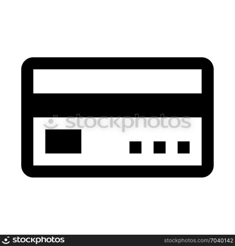 Electronic payment via credit card, icon on isolated background