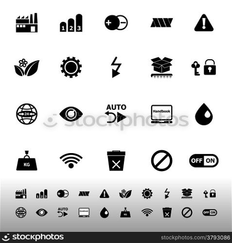 Electronic sign icons on white background, stock vector