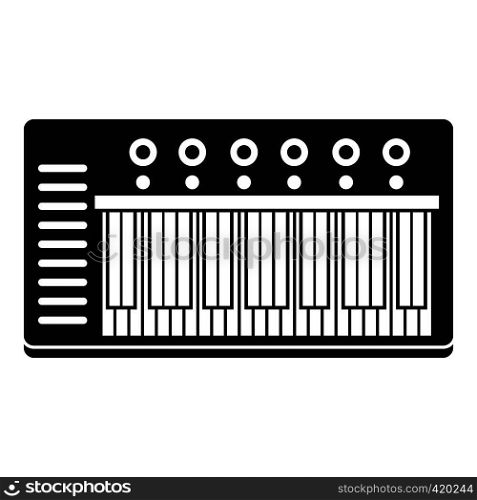 Electronic synth icon. Simple illustration of electronic synth vector icon for web. Electronic synth icon, simple style