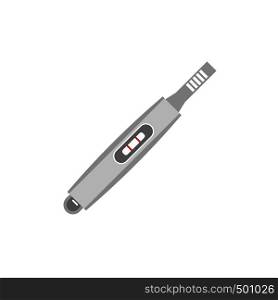 Electronic thermometer icon in flat style isolated on white background. Electronic thermometer icon