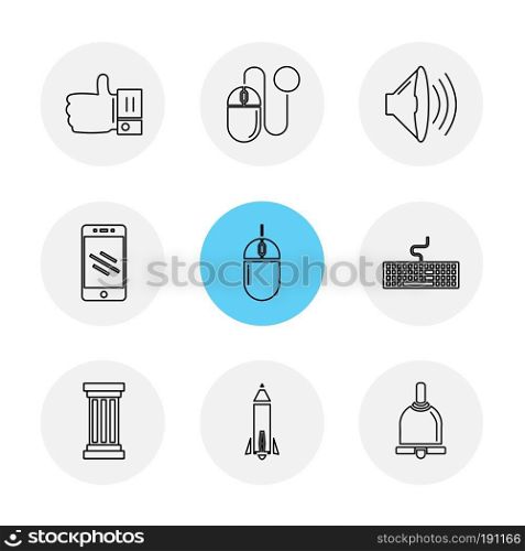 electronics , technology , study , education , science , computer , laptop , graph , bulb, camera , target , cd , video , media , icon, vector, design,  flat,  collection, style, creative,  icons