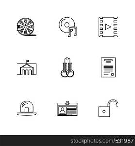 electronics , technology , study , education , science , computer , laptop , graph , bulb, camera , target , cd , video , media , icon, vector, design, flat, collection, style, creative, icons