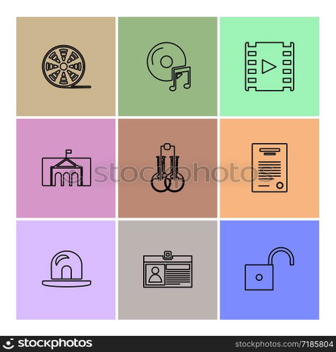 electronics , technology , study , education , science , computer , laptop , graph , bulb, camera , target , cd , video , media , icon, vector, design, flat, collection, style, creative, icons