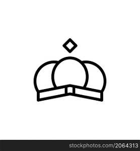 elegance crown logo line style