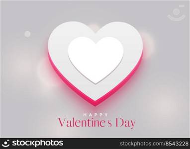 elegant 3d heart design for valentine’s day