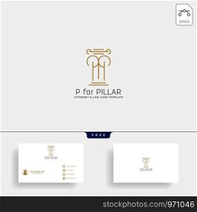 elegant attorney logo line design template illustration - vector. elegant attorney logo line design template vector illustration