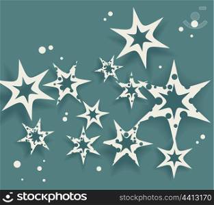 Elegant Birthday Card with stars