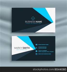 elegant blue business card design