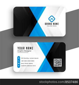 elegant blue business card template design