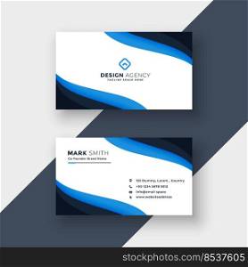 elegant blue  modern business card design