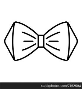 Elegant bow tie icon. Outline elegant bow tie vector icon for web design isolated on white background. Elegant bow tie icon, outline style