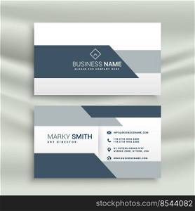 elegant business card design in geometric shape