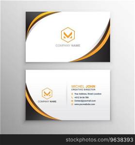Elegant business card template Royalty Free Vector Image