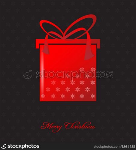 Elegant christmas background with christmas gift embellishment. Elegant christmas background with christmas gift
