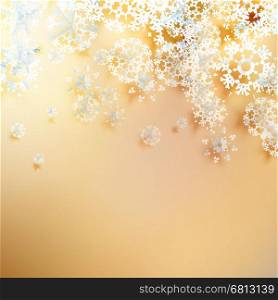 Elegant Christmas background with snowflakes and place for text. EPS 10. Elegant Christmas background with snowflakes.