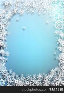 Elegant Christmas background with snowflakes and place for text. EPS 10 vector. Christmas background with snowflakes. EPS 10