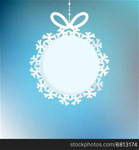 Elegant Christmas background with snowflakes and place for text. EPS 10 vector. Christmas background with snowflakes. EPS 10