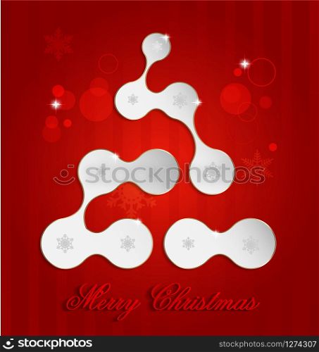Elegant Christmas decorative background with stylized christmas tree. Elegant Christmas decorative background