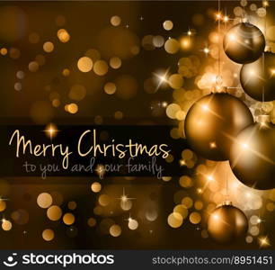 Elegant classic christmas vector image