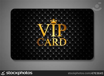Elegant Dark VIP Card Vector Illustration EPS10. Elegant Dark VIP Card Vector Illustration