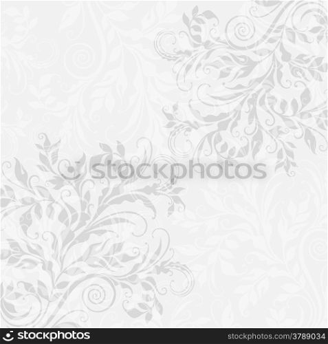 Elegant decorative floral EPS10 illustration on the grey background