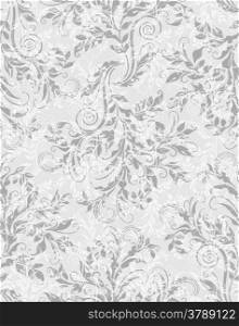 Elegant decorative floral seamless EPS10 pattern on the grey background