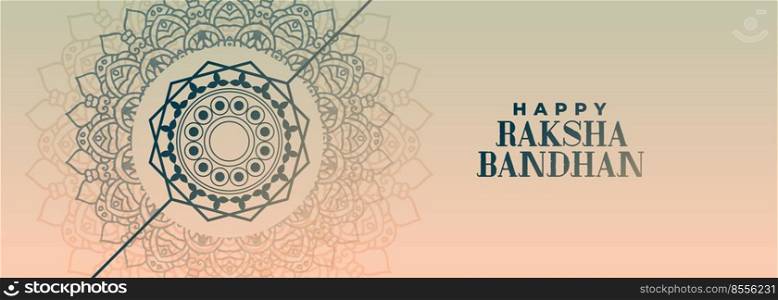 elegant decorative raksha bandhan festival banner design