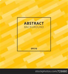 Elegant diagonal geometric or bold lines pattern with black frame yellow background. Vector illustration