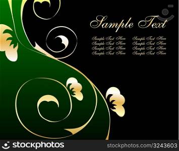 elegant floral background with space for your text, vector illustration