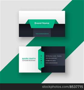 elegant geometric business card template