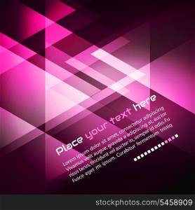 Elegant Geometric Purple Background - Vector Illustration For Business Brochure