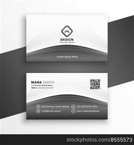 elegant gray modern business card design template