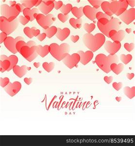 elegant hearts pattern beautiful valentines day background