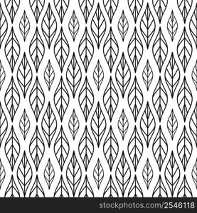 Elegant Leave Nature Vector Seamless Pattern. Awesome for classic product design, fabric, backgrounds, invitations, packaging design projects. Surface pattern design.