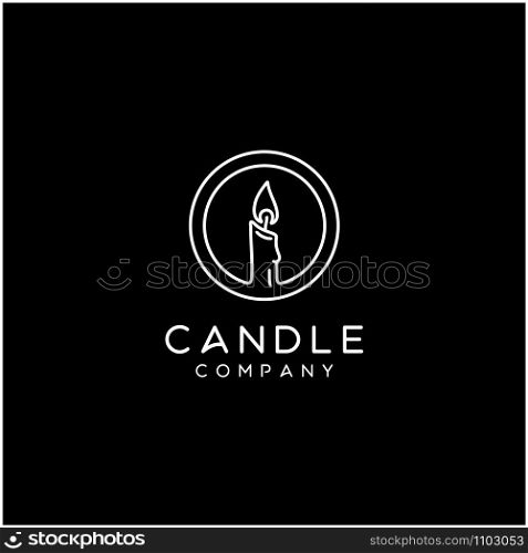 Elegant Luxury Candle Light Logo design