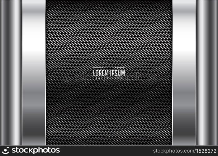 Elegant metallic background of gray with dark space vector illustration